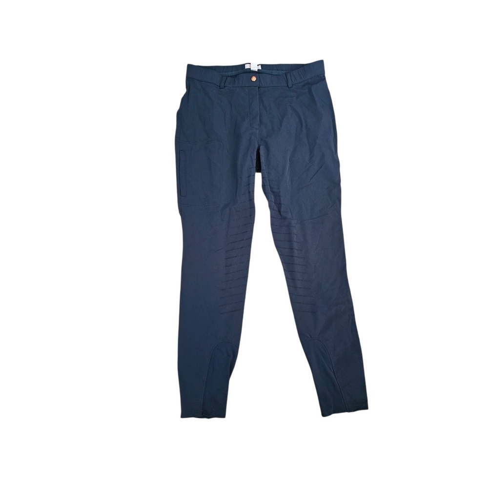 Horze Womens Navy Blue Full Seat Silicone Grip Riding Breeches 30 Equestrian